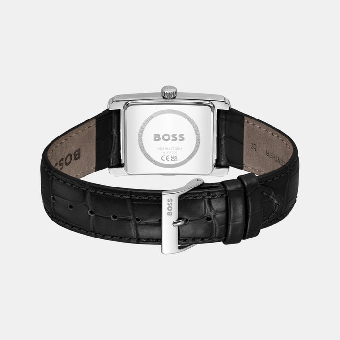 Boss Principle Men Quartz Black Dial Analog Leather Watch 1514277
