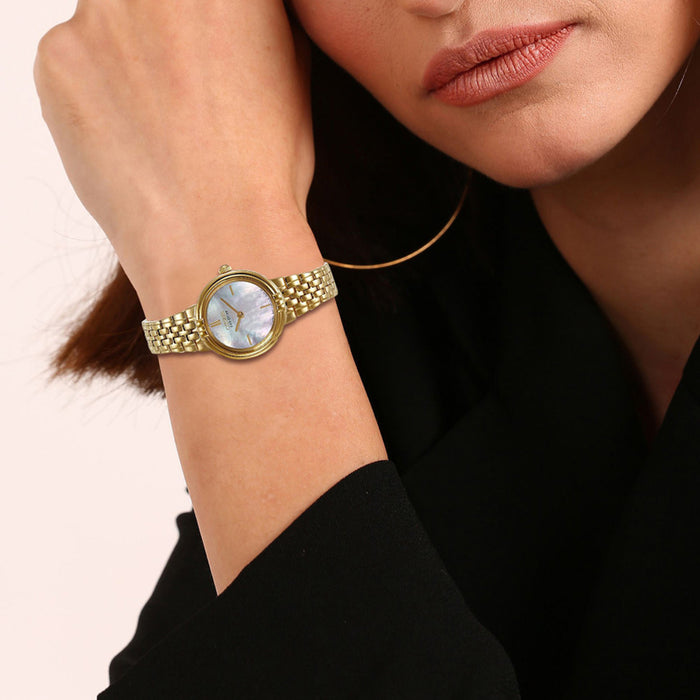 Eco-Drive Women Quartz Mother Of Pearl Dial Analog Stainless Steel EX1092-57D