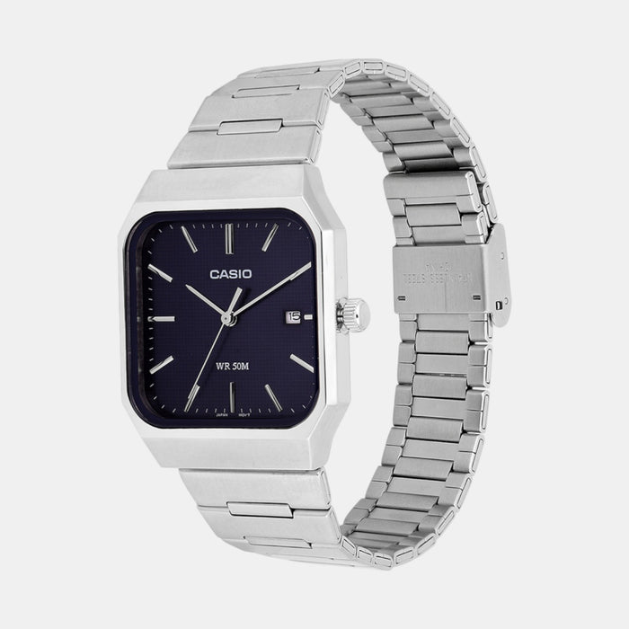 Enticer Men Quartz Blue Dial Analog Stainless Steel Watch A2466