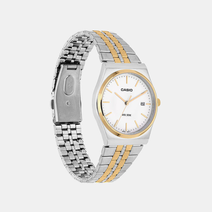 Enticer Men Quartz White Dial Analog Stainless Steel Watch A2522