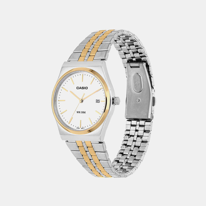 Enticer Men Quartz White Dial Analog Stainless Steel Watch A2522