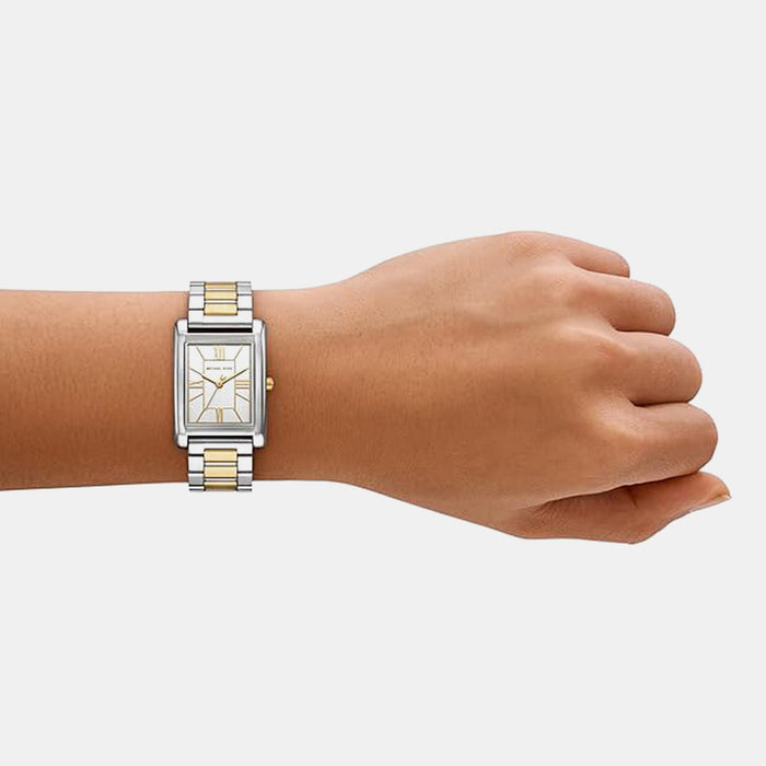 Essex Women Quartz White Dial Analog Stainless Steel Watch MK4967