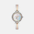 Fria Women Quartz Mother Of Pearl Dial Analog Brass Watch TWEL24102