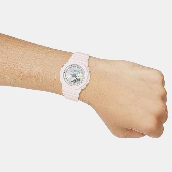 G-Shock Women Quartz Mother Of Pearl Dial Analog-Digital Resin Watch G1739
