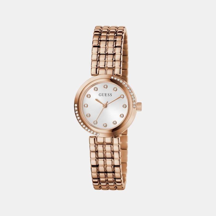 Gb Clara Women Quartz White Dial Analog Stainless Steel Watch Gw0930L3