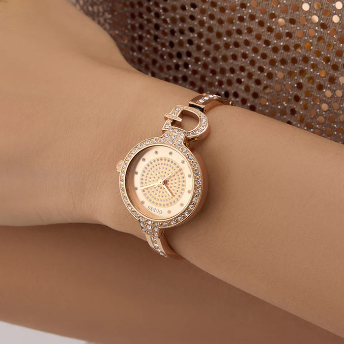Gb Giselle Women Quartz Rose Gold Dial Analog Stainless Steel Watch Gw0929L3