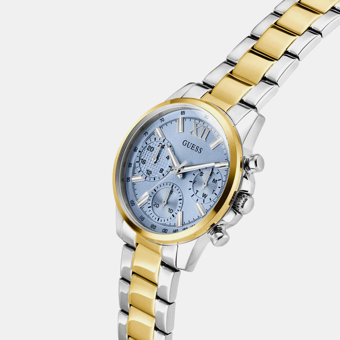 Gd Bailey Women Quartz Blue Dial Multi-Function Stainless Steel Watch Gw0933L3