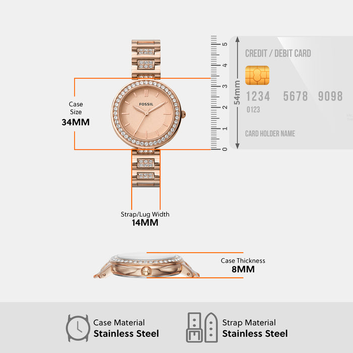 Fossil Stainless Steel Round watch