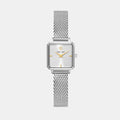 Leonor Women Quartz Silver Dial Analog Mesh Watch 071H621