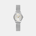 Pya Women Quartz Silver Dial Analog Mesh Watch 020L621