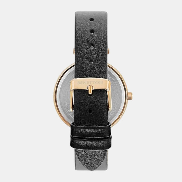 Signature Women Quartz Black Dial Multi-Function Leather Watch UWUCL1006