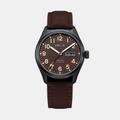 Terrain Men Quartz Brown Dial Analog Fabric Watch Terrain