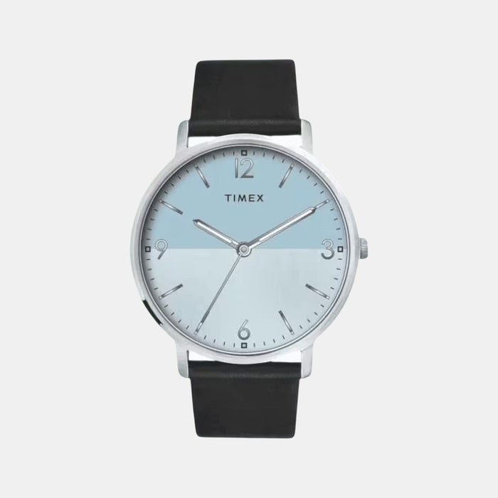 Trendline Men Quartz Blue Dial Analog Leather Watch TW0TG8029