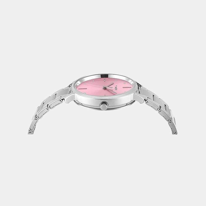 Trendline Women Quartz Pink Dial Analog Stainless Steel Watch TWEL15824
