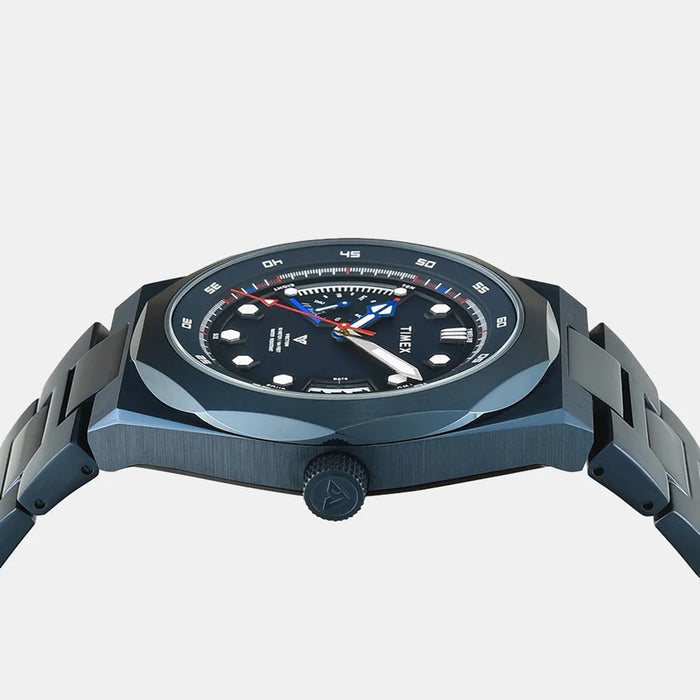Vector Men Quartz Blue Dial Analog Stainless Steel Watch TWEG31002