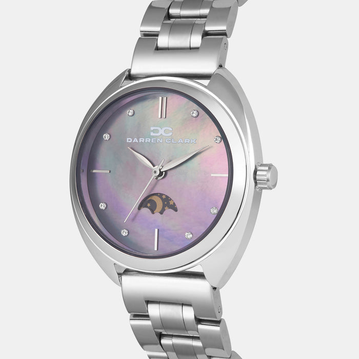 Women Quartz Mother Of Pearl Dial Analog Metal Watch 2011A-M0117